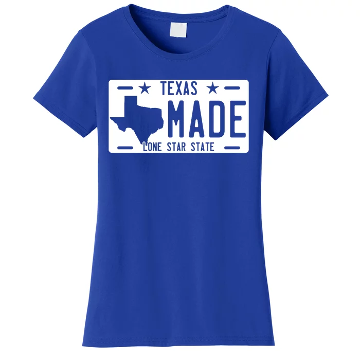 Texas Made Lone Star License Plate Women's T-Shirt