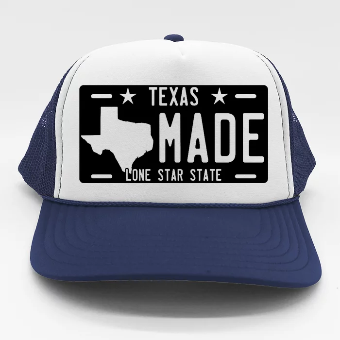 Texas Made Lone Star License Plate Trucker Hat