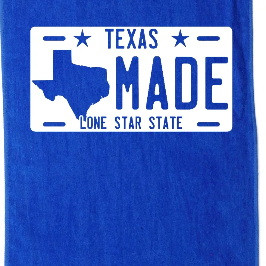 Texas Made Lone Star License Plate Platinum Collection Golf Towel