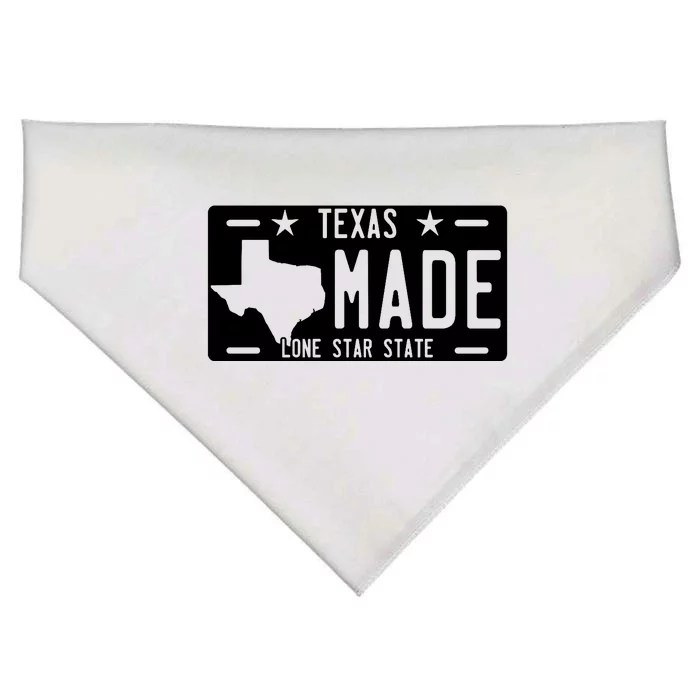 Texas Made Lone Star License Plate USA-Made Doggie Bandana