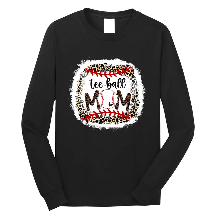 Tee-Ball Mom Leopard Tee-Ball Mom Long Sleeve Shirt