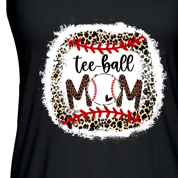 Tee-Ball Mom Leopard Tee-Ball Mom Ladies Essential Flowy Tank