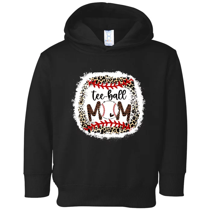 Tee-Ball Mom Leopard Tee-Ball Mom Toddler Hoodie