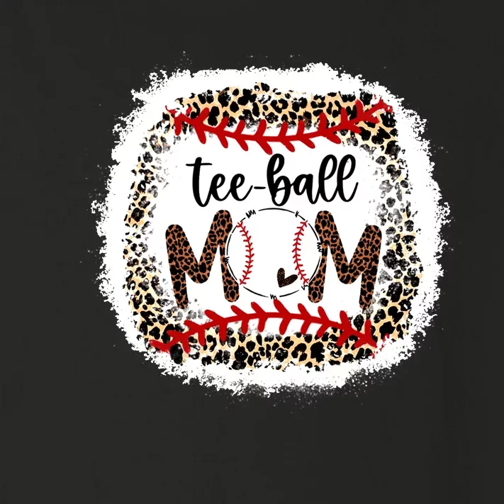 Tee-Ball Mom Leopard Tee-Ball Mom Toddler Long Sleeve Shirt