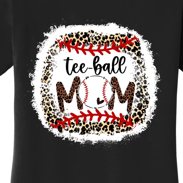 Tee-Ball Mom Leopard Tee-Ball Mom Women's T-Shirt