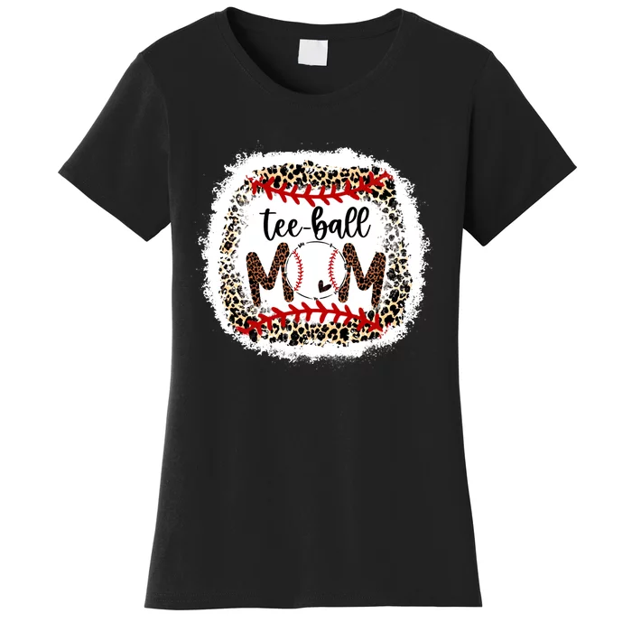 Tee-Ball Mom Leopard Tee-Ball Mom Women's T-Shirt