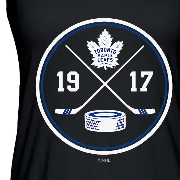 T.O.R.O.N.T.O. Maple Leafs Prize Black Officially Ladies Essential Flowy Tank