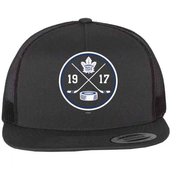 T.O.R.O.N.T.O. Maple Leafs Prize Black Officially Flat Bill Trucker Hat