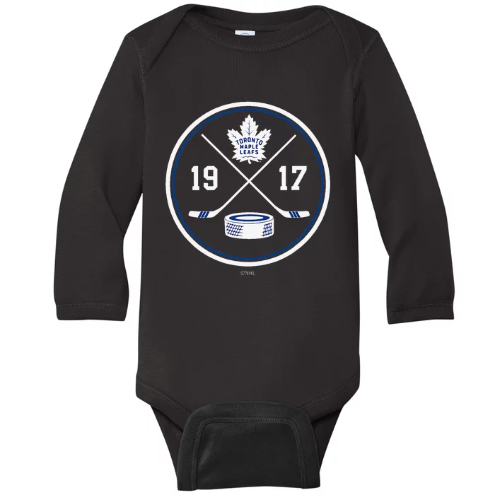 T.O.R.O.N.T.O. Maple Leafs Prize Black Officially Baby Long Sleeve Bodysuit