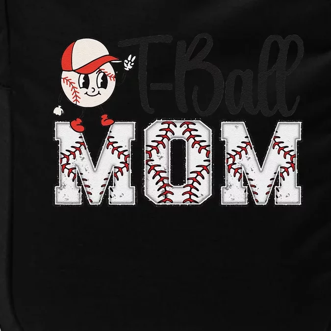 Teeball Mom Leopard Funny Tball Mom Mothers Day Impact Tech Backpack