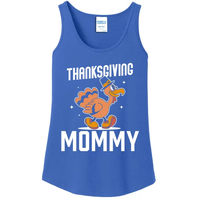 Thanksgiving Mommy Lover Cute Family Turkeys Thanksgiving Gift Ladies Essential Tank