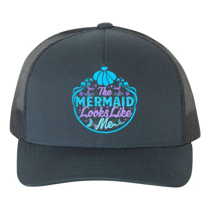 The Mermaid Looks Like Me Yupoong Adult 5-Panel Trucker Hat