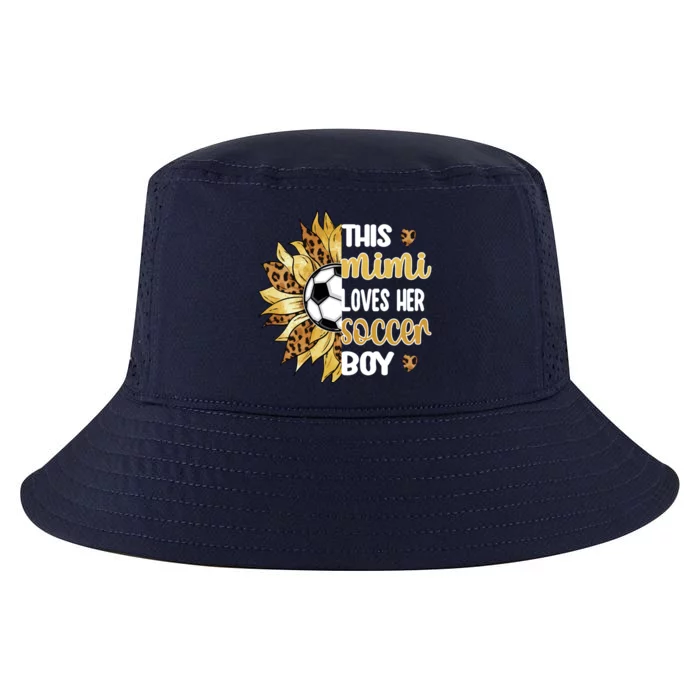 This Mimi Loves Her Soccer Boy Soccer Player Grandma Mimi Funny Gift Cool Comfort Performance Bucket Hat