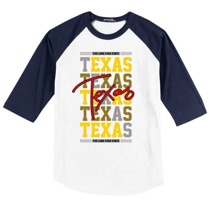 Texas Mashup Logo Baseball Sleeve Shirt