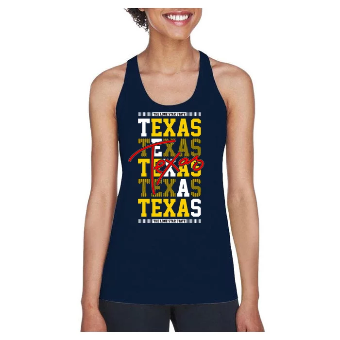 Texas Mashup Logo Women's Racerback Tank