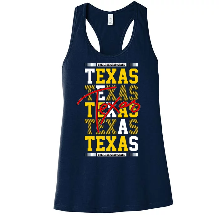 Texas Mashup Logo Women's Racerback Tank