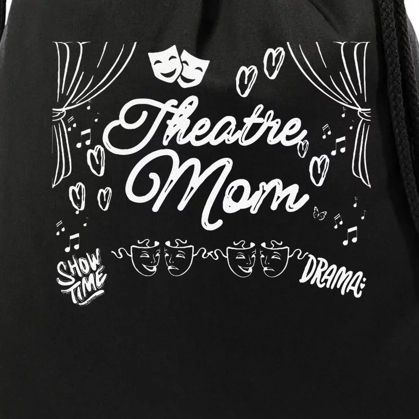 Theatre Mom Love Performing Arts Drawstring Bag