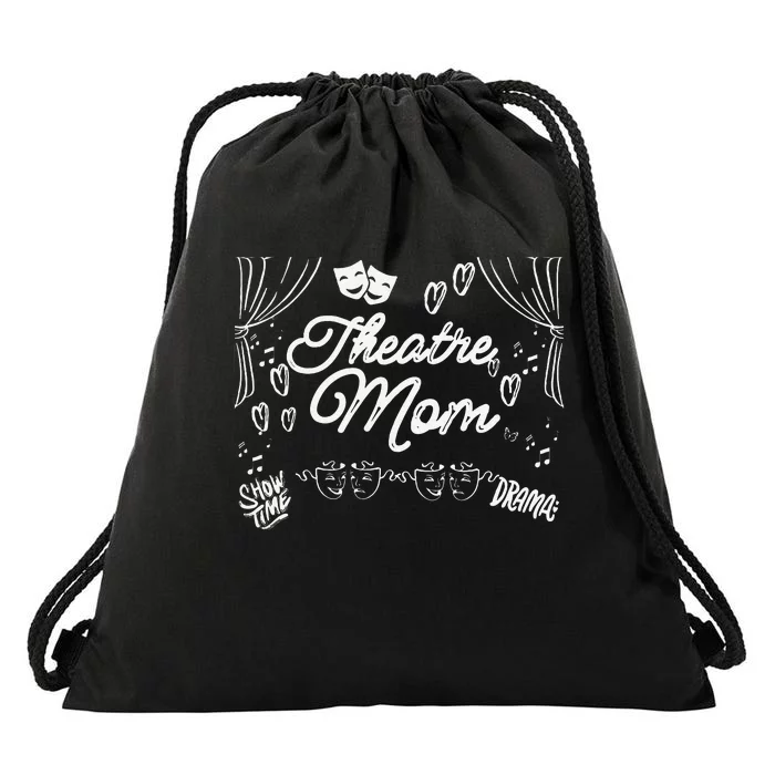 Theatre Mom Love Performing Arts Drawstring Bag