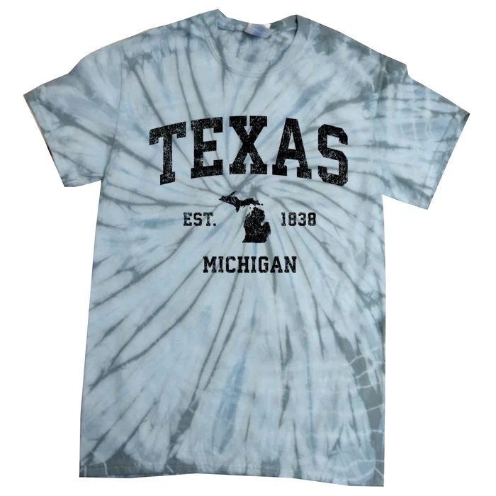 Texas Michigan Mi Vintage Sports Tie-Dye T-Shirt