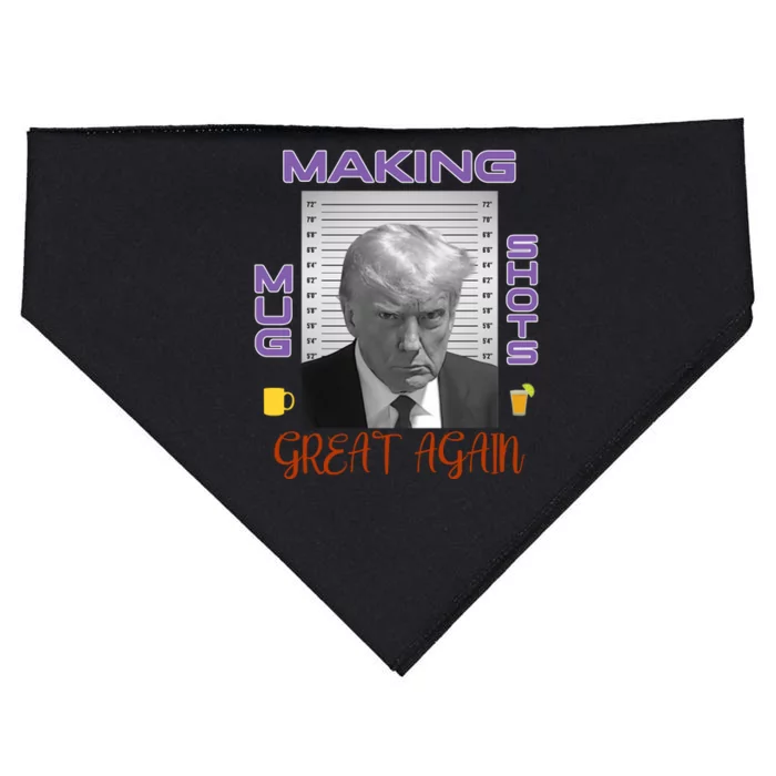 Trump Making Mug Shots Great Again USA-Made Doggie Bandana