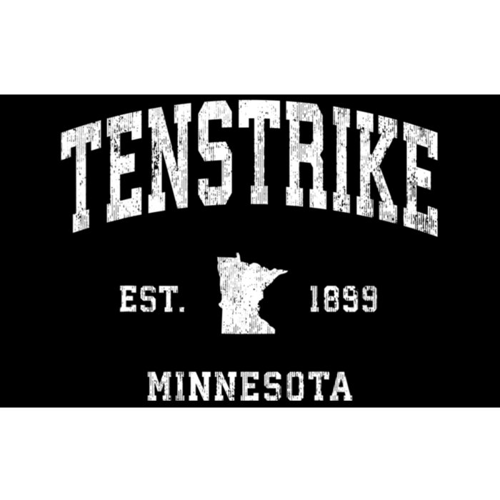 Tenstrike Minnesota Mn Vintage Athletic Bumper Sticker