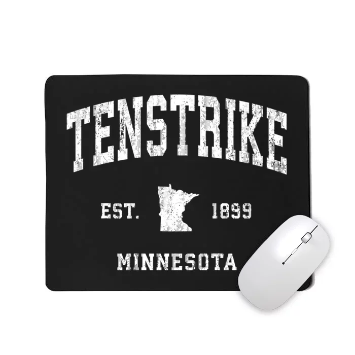 Tenstrike Minnesota Mn Vintage Athletic Mousepad