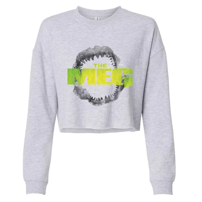 The Meg Movie Megalodon Cropped Pullover Crew