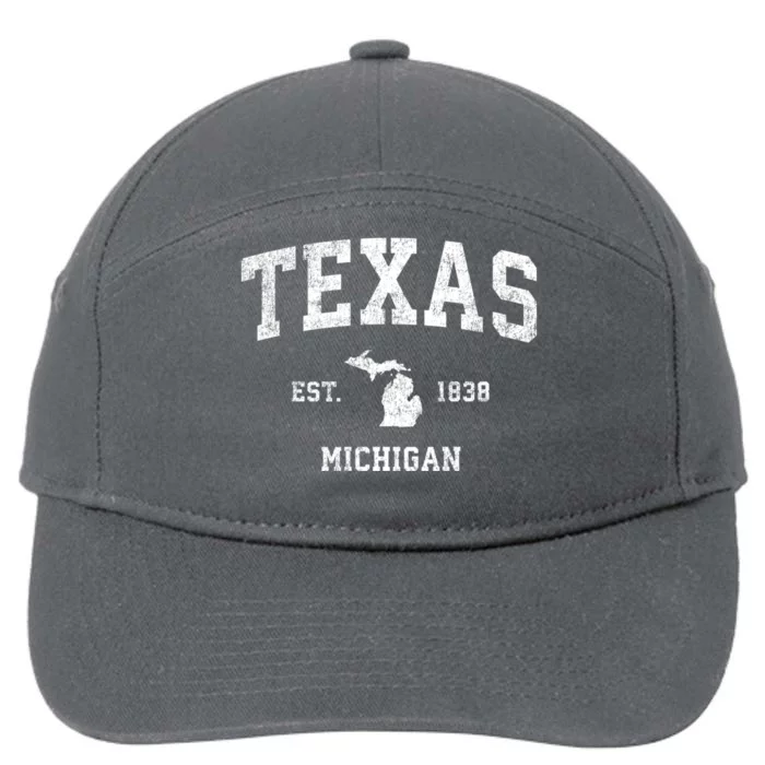 Texas Michigan Mi Vintage Sports 7-Panel Snapback Hat