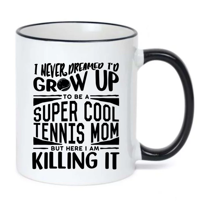 Tennis Mom Meaningful Gift Tennis Lover Tennis Player Mom Gift Black Color Changing Mug