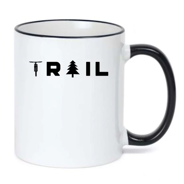 Trail Mtb Mountain Bike Cute Gift Black Color Changing Mug