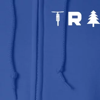 Trail Mtb Mountain Bike Cute Gift Full Zip Hoodie