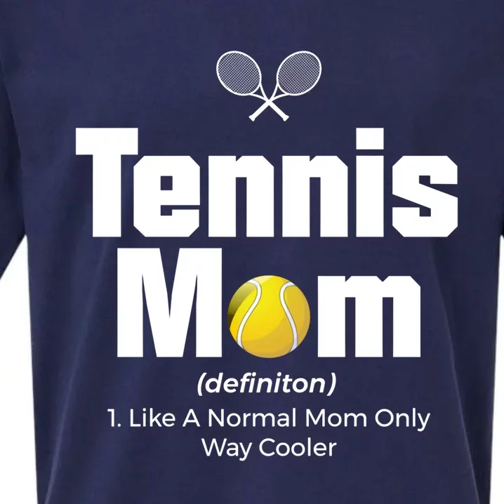 Tennis Mom Meaningful Gift Sueded Cloud Jersey T-Shirt