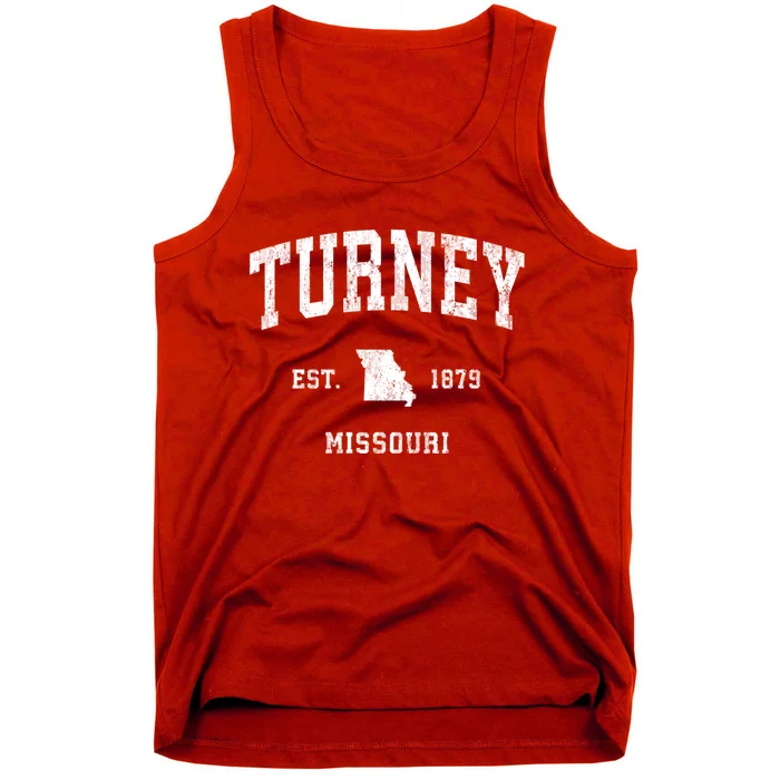 Turney Missouri Mo Vintage Athletic Tank Top