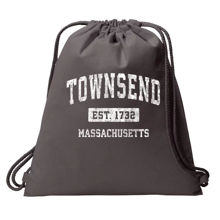 Townsend Massachusetts Ma Vintage Sports Established Drawstring Bag