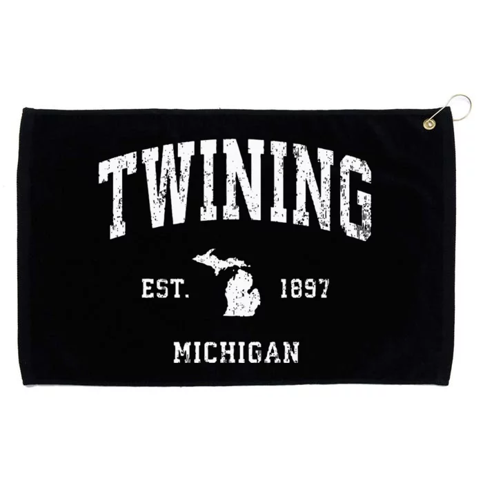 Twining Michigan MI Vintage Athletic Sports Grommeted Golf Towel