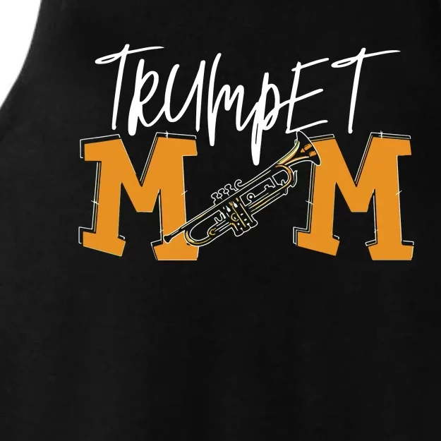 Trumpet Mom Marching Band Mom Ladies Tri-Blend Wicking Tank