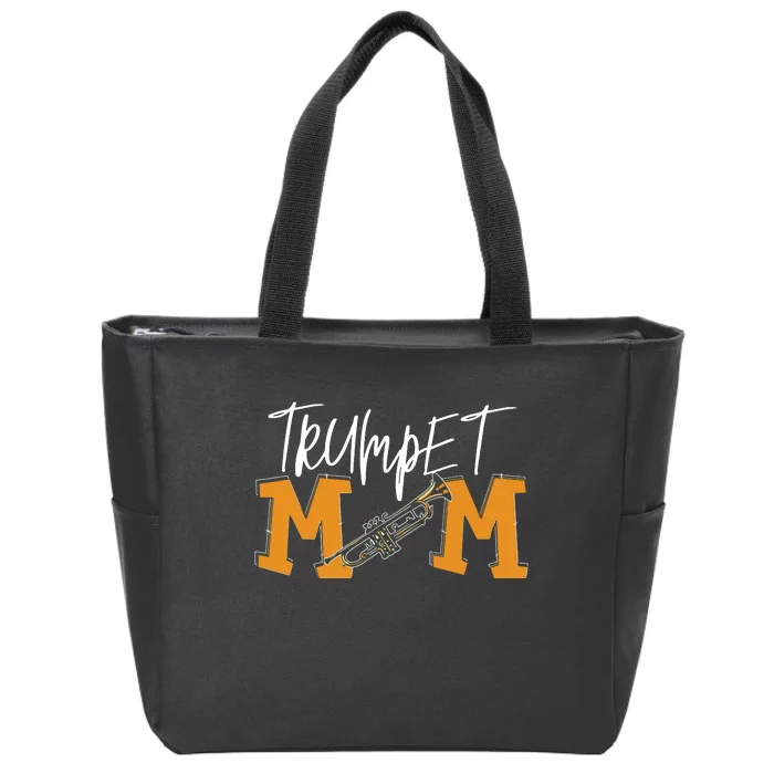 Trumpet Mom Marching Band Mom Zip Tote Bag