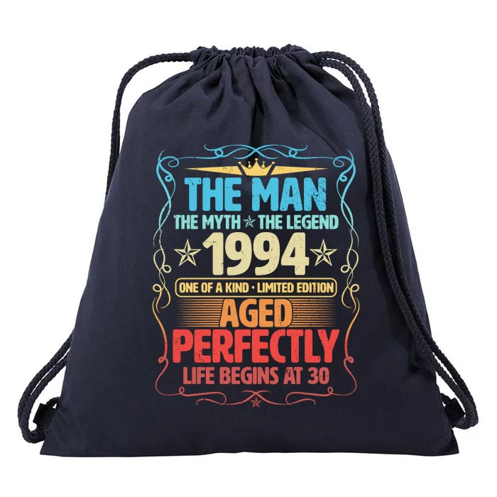 The Man Myth Legend 1994 Aged Perfectly 30th Birthday Drawstring Bag