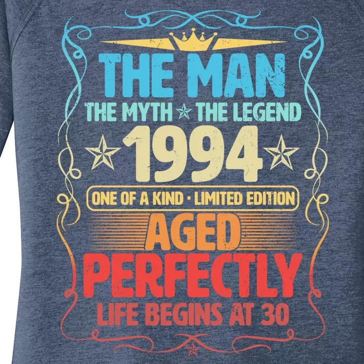 The Man Myth Legend 1994 Aged Perfectly 30th Birthday Women's Perfect Tri Tunic Long Sleeve Shirt