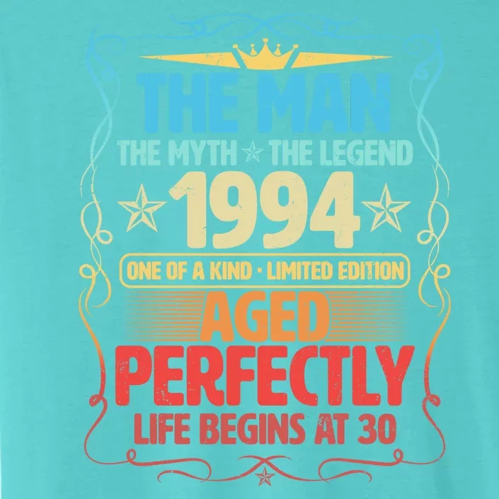 The Man Myth Legend 1994 Aged Perfectly 30th Birthday ChromaSoft Performance T-Shirt