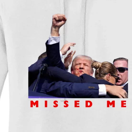 Trump Missed Me Women's Pullover Hoodie