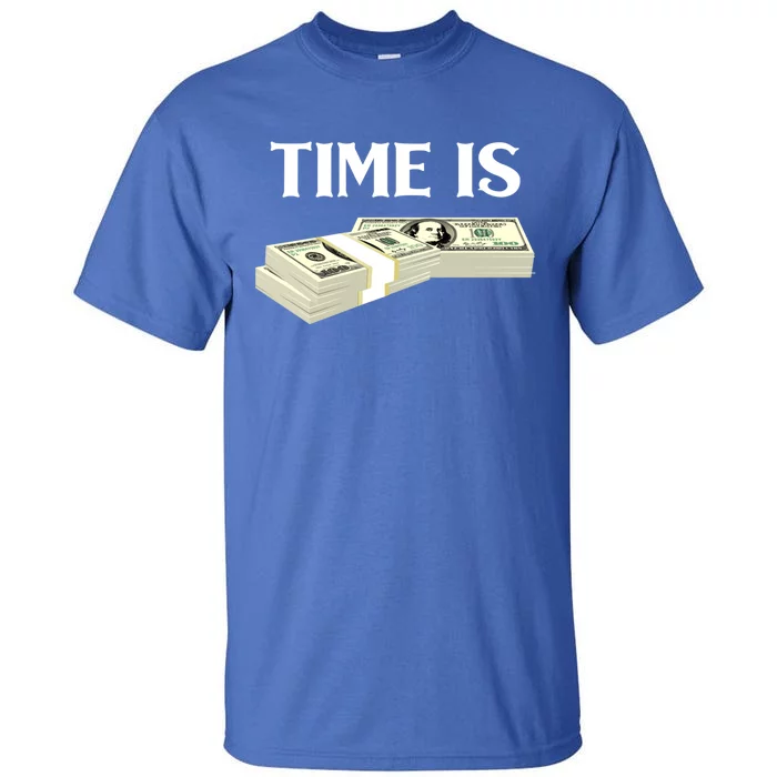 Time Money Millionaire Business Cryptocurrency Investing Gift Tall T-Shirt