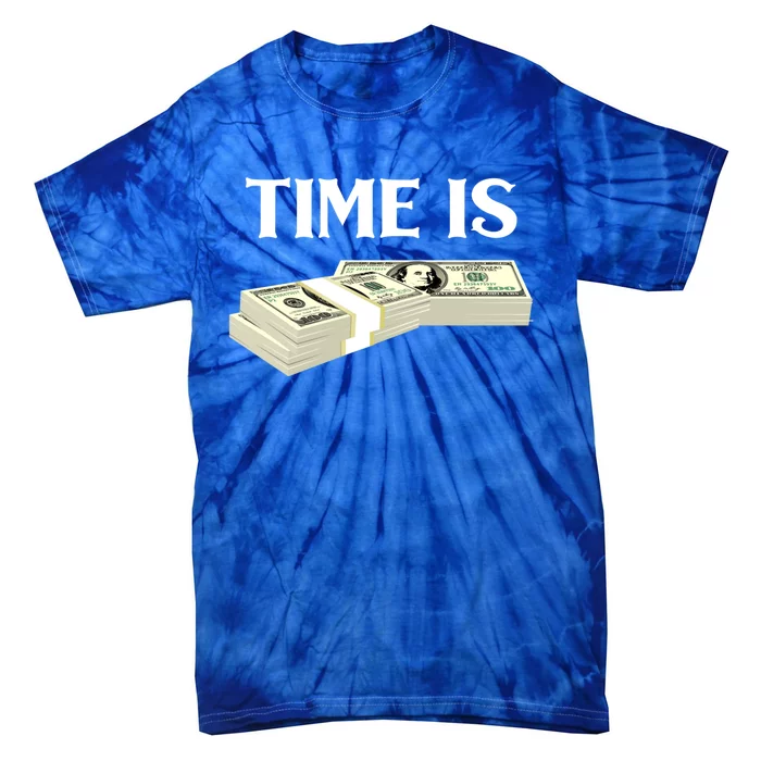 Time Money Millionaire Business Cryptocurrency Investing Gift Tie-Dye T-Shirt