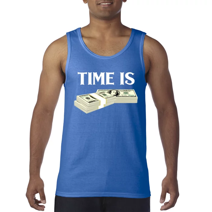 Time Money Millionaire Business Cryptocurrency Investing Gift Tank Top