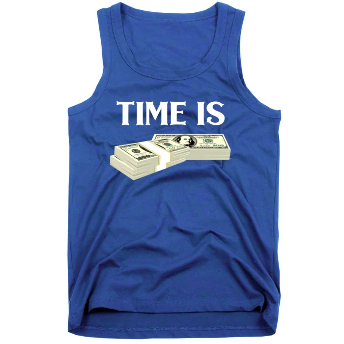 Time Money Millionaire Business Cryptocurrency Investing Gift Tank Top