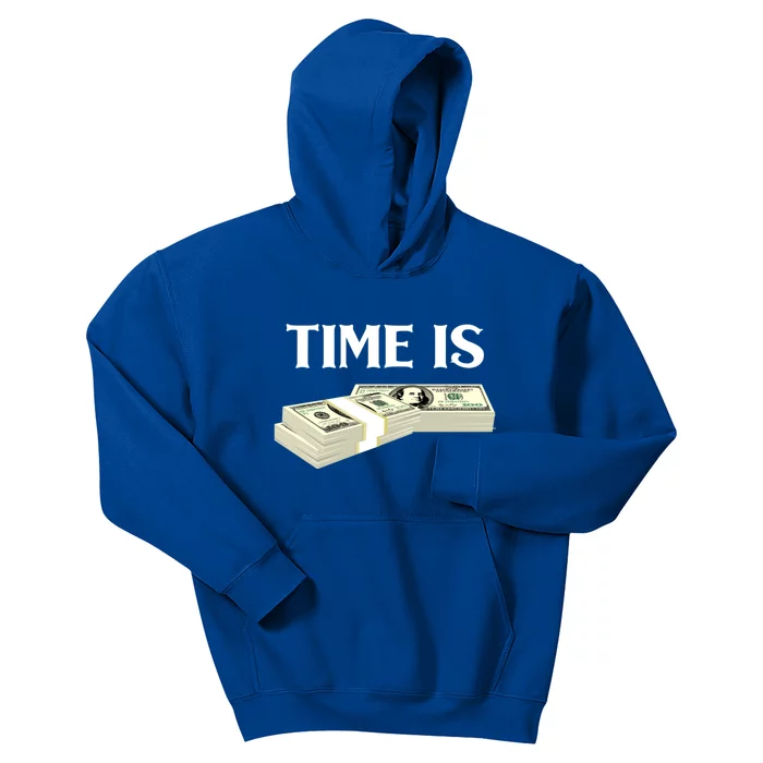 Time Money Millionaire Business Cryptocurrency Investing Gift Kids Hoodie