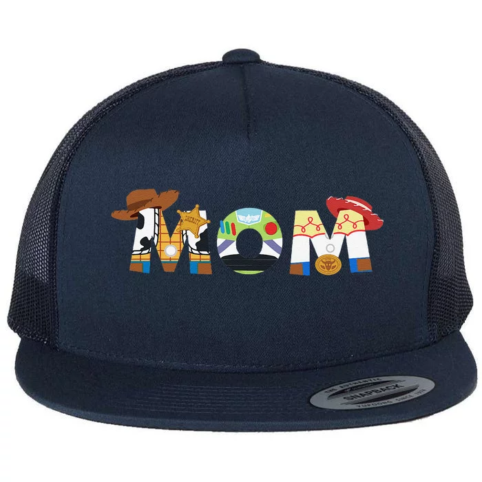 Toy Mom Mother’S Day Birthday Flat Bill Trucker Hat