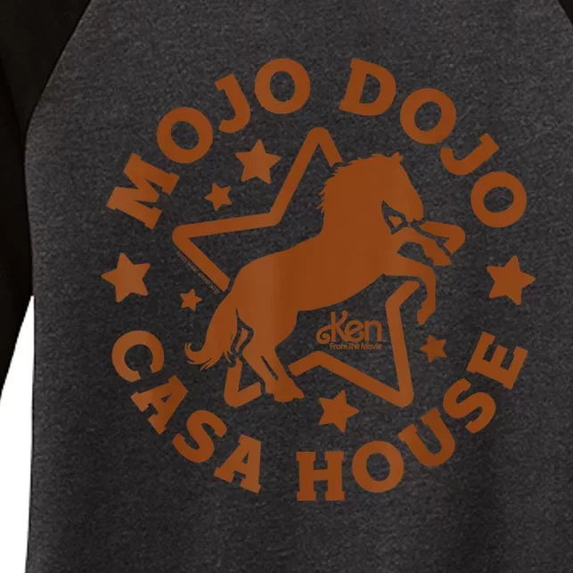 The Movie Mojo Dojo Casa House Women's Tri-Blend 3/4-Sleeve Raglan Shirt