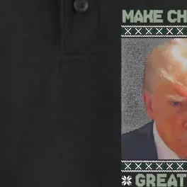 Trump Mugshot Make Christmas Great Again Dry Zone Grid Performance Polo