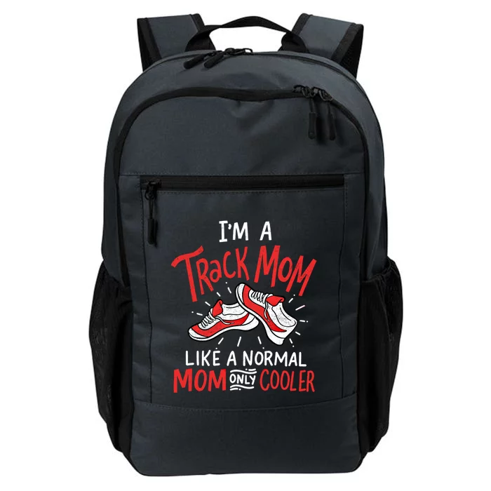 Track Mom Marathon Running Runner Mother's Day Novelty Pun Cute Gift Daily Commute Backpack